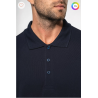 Polo piqué manches longues homme