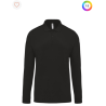 Polo piqué manches longues homme