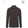 Polo piqué manches longues homme