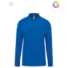 Polo piqué manches longues homme