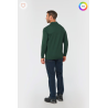 Polo manches longues coton peigné homme