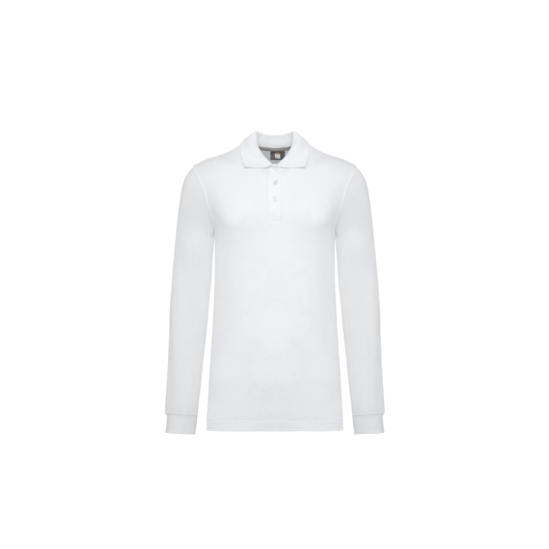 Polo manches longues coton peigné homme Polo manches longues coton peigné homme
