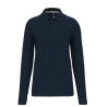 Polo manches longues coton peigné homme