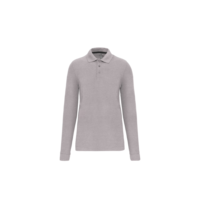 Polo manches longues coton peigné homme Polo manches longues coton peigné homme