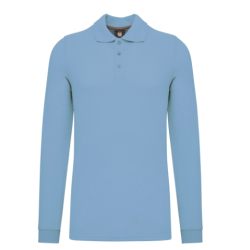 Polo manches longues coton peigné homme