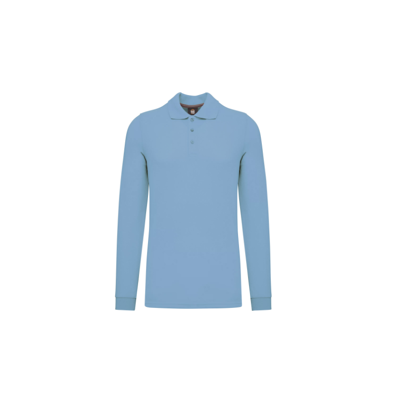 Polo manches longues coton peigné homme Polo manches longues coton peigné homme
