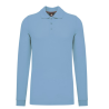 Polo manches longues coton peigné homme