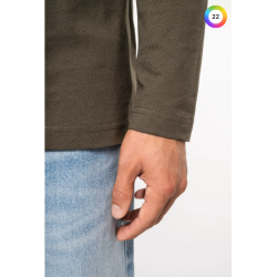 T-shirt col rond manches longues homme