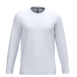 T-shirt col rond manches longues homme