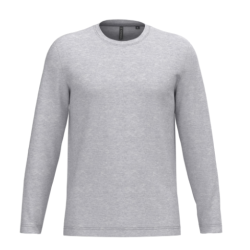 T-shirt col rond manches longues homme