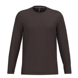 T-shirt col rond manches longues homme