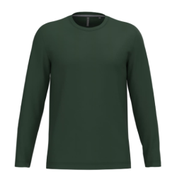T-shirt col rond manches longues homme