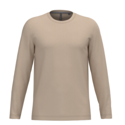 T-shirt col rond manches longues homme