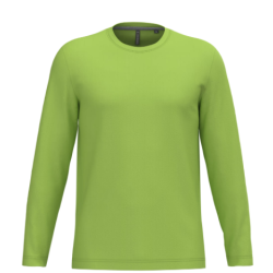 T-shirt col rond manches longues homme