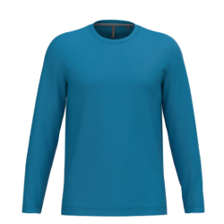 T-shirt col rond manches longues homme