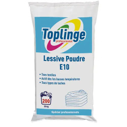 Lessive poudre atomisée E10 - 20kg - TOPLINGE