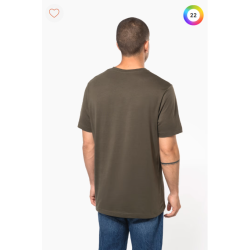 T-shirt unis col rond manches courtes homme
