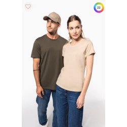 T-shirt unis col rond manches courtes homme