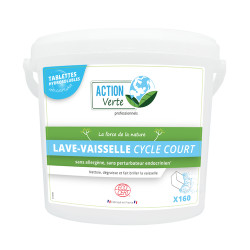 Tablettes lave-vaisselle cycle court Ecocert x160 - ACTION VERTE