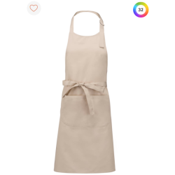 Tablier coton avec poche