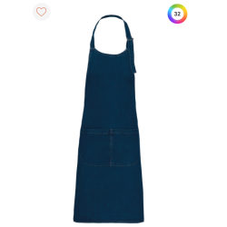 Tablier coton avec poche