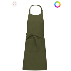 Tablier coton avec poche
