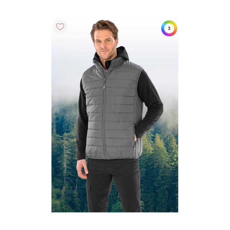 Bodywarmer recyclé et matelassé Core Bodywarmer recyclé et matelassé Core