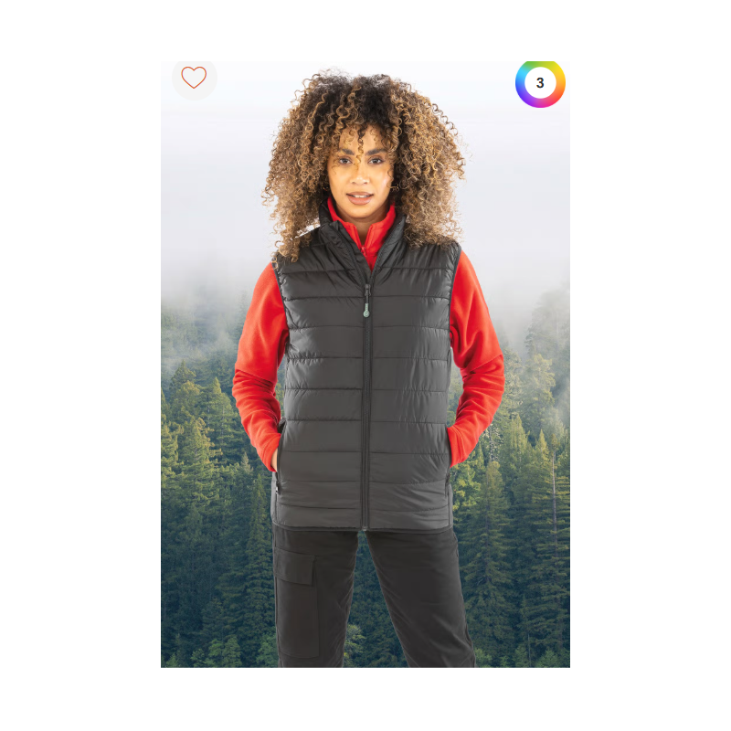 Bodywarmer recyclé et matelassé Core Bodywarmer recyclé et matelassé Core