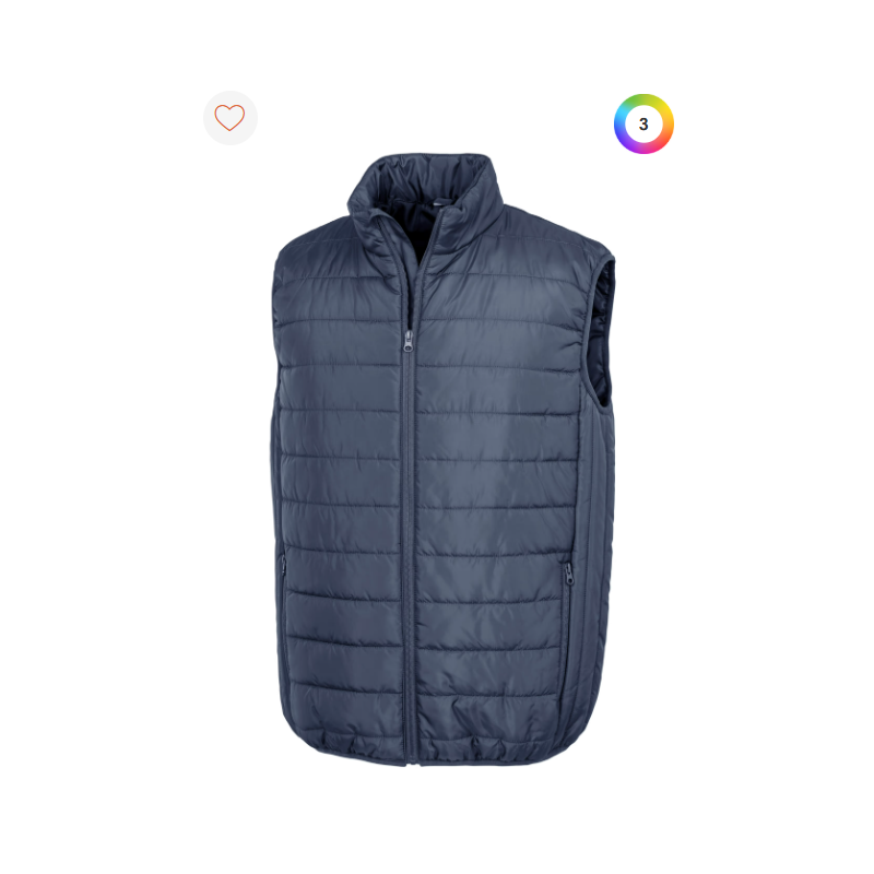 Bodywarmer recyclé et matelassé Core Bodywarmer recyclé et matelassé Core