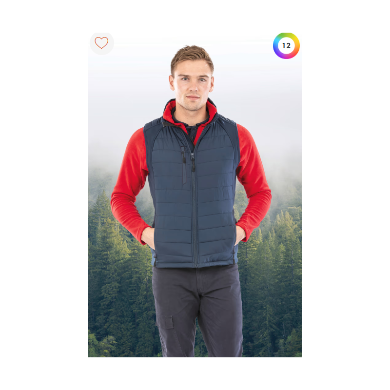Gilet softshell rembourré black compass recyclé Gilet softshell rembourré black compass recyclé