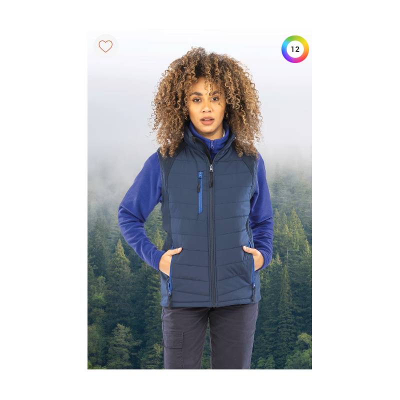 Gilet softshell rembourré black compass recyclé Gilet softshell rembourré black compass recyclé