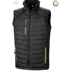 Gilet softshell rembourré black compass recyclé