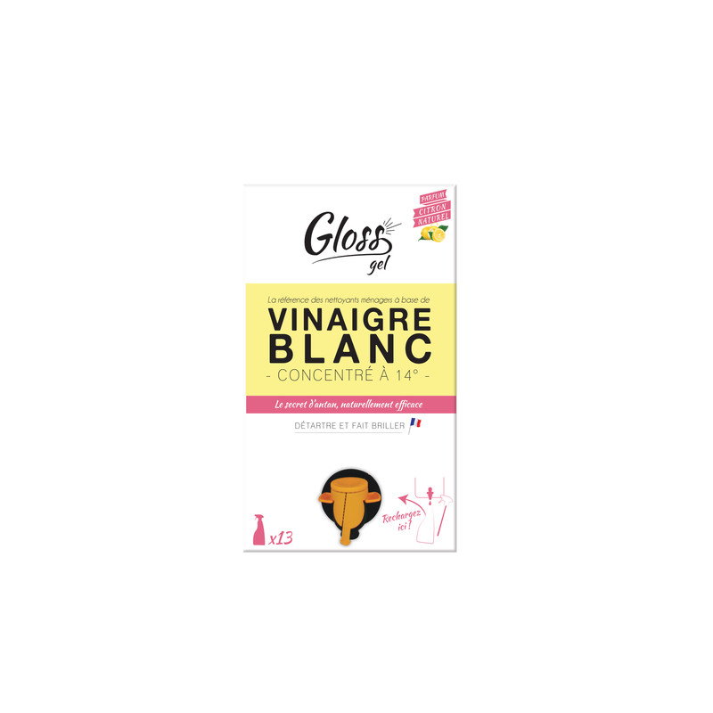 Ecocub vinaigre blanc gel 14° - 10L - GLOSS Ecocub vinaigre blanc gel 14° - 10L - GLOSS