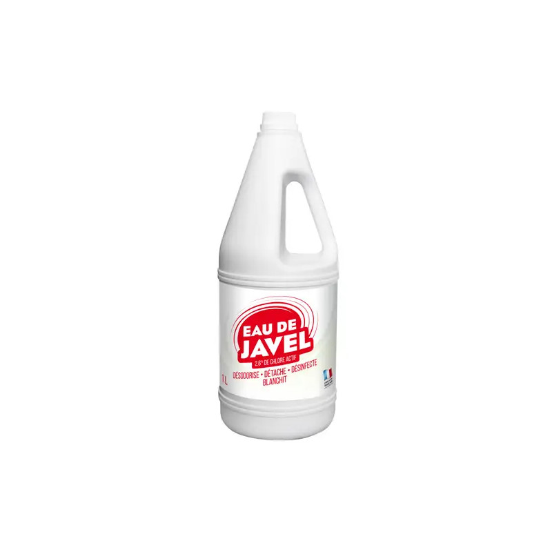 Eau de javel 2,6% de chlore actif - 1L Eau de javel 2,6% de chlore actif - 1L