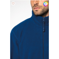 Veste micro polaire zippée homme