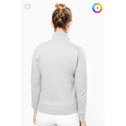 Veste molleton zippée femme
