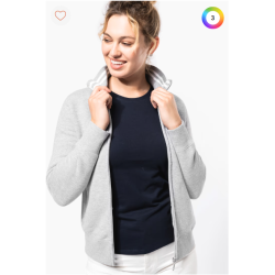 Veste molleton zippée femme