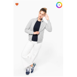 Veste molleton zippée femme