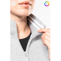 Veste molleton zippée femme
