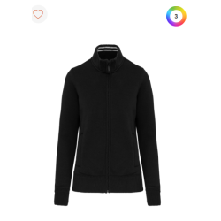 Veste molleton zippée femme