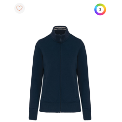 Veste molleton zippée femme