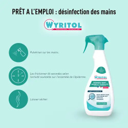 Spray désinfectant mains & surfaces - 750ml - WYRITOL