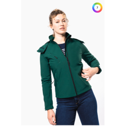 Veste softshell à capuche amovible femme