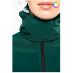 Veste softshell à capuche amovible femme