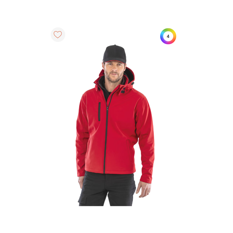 Veste Softshell Capuche Homme TX Performance Veste Softshell Capuche Homme TX Performance