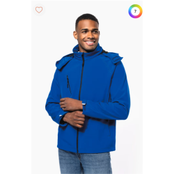 Veste softshell à capuche amovible homme