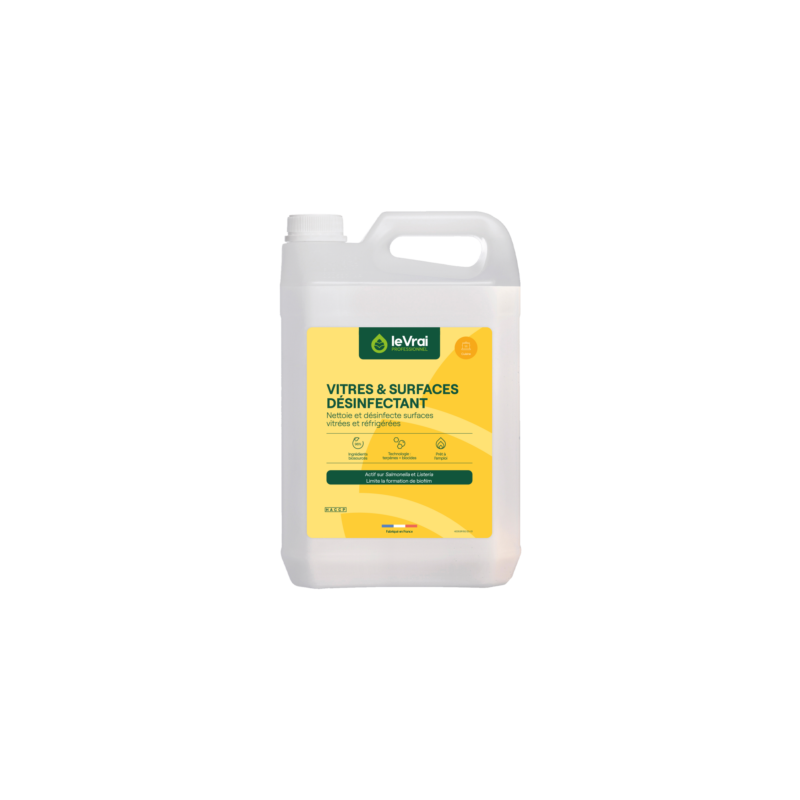 Le Vrai Professionnel Vitres et Surfaces Désinfectant – 5L Le Vrai Professionnel Vitres et Surfaces Désinfectant – 5L