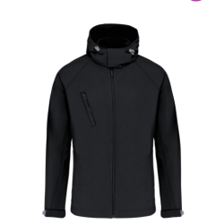 Veste softshell à capuche amovible homme