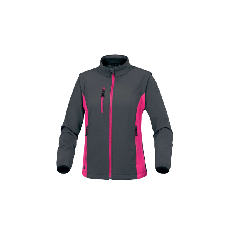 Softshell 2 en 1 coupe-vent et déperlante, avec manches amovibles