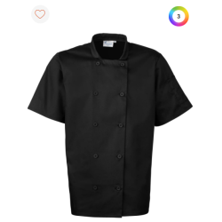 Veste de cuisine manches courtes